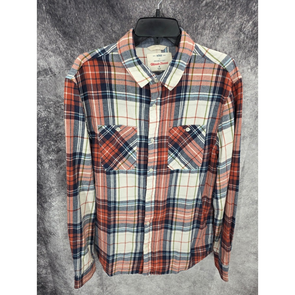 Urban Pipeline Ultimate Flannel Shirt Mens Medium Awesomely Soft Long Sleeve